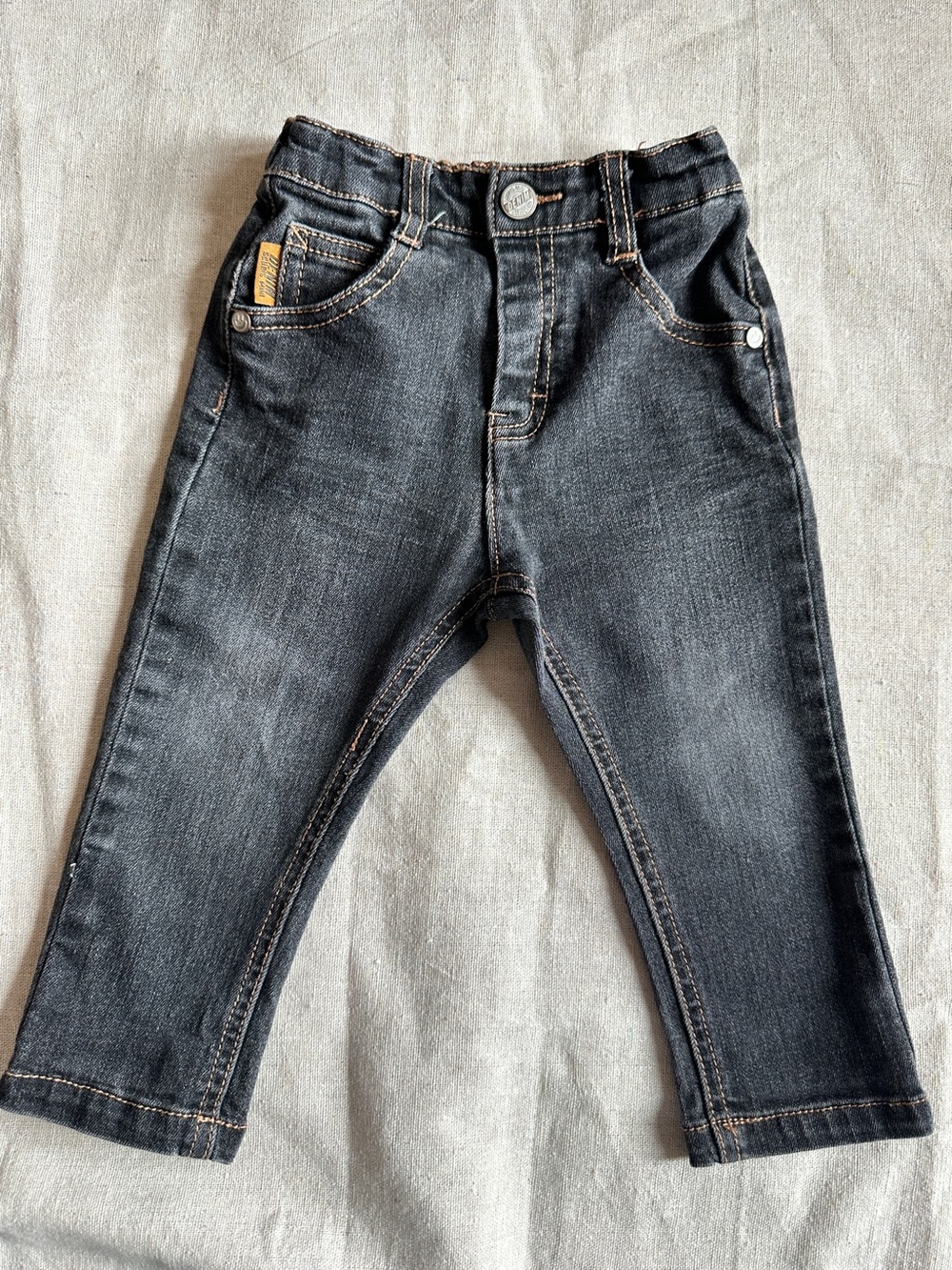Souris Mini Kids Black Denim Jeans - Classic Stretch Bottoms